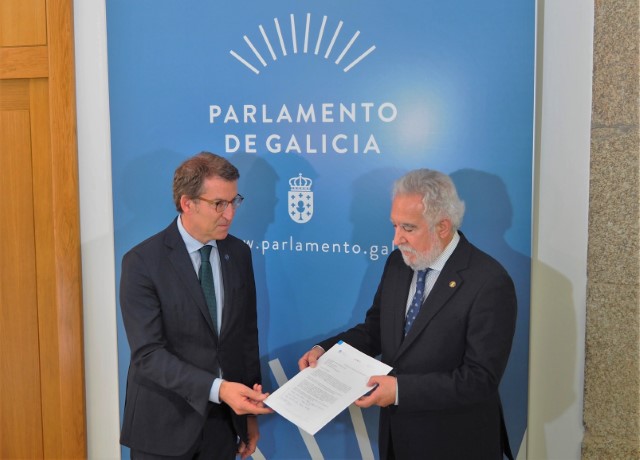 Alberto Núñez Feijóo comunica ao presidente do Parlamento a súa renuncia como presidente da Xunta